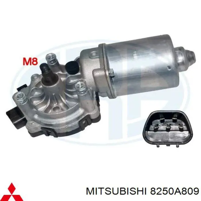 1593001051 Mitsubishi мотор стеклоочистителя лобового стекла