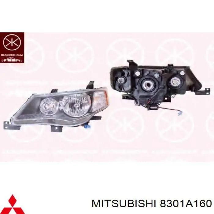 Правая блок фара Mitsubishi Outlander II XL внедорожник (CWW) (2005 - 2012) цена, от 142.97 USD