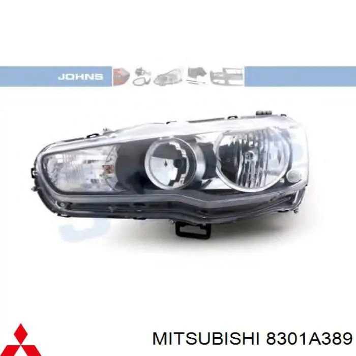 8301A389 Mitsubishi фара левая