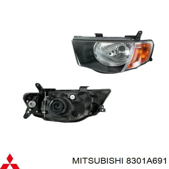 8301A691 Mitsubishi luz esquerda