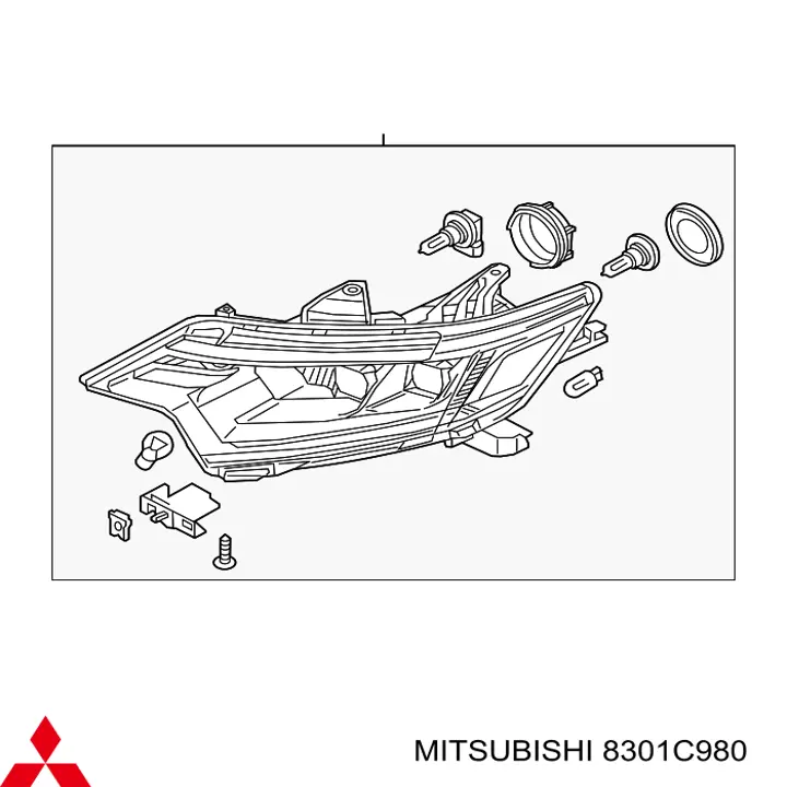 8301C980 Mitsubishi фара правая