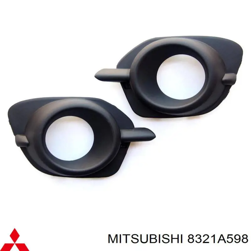 Borda (orla) das luzes de nevoeiro direita para Mitsubishi Pajero (KH)