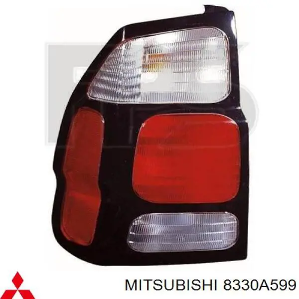 Задняя левая фара Mitsubishi 8330A599 цена, от 105.09 USD