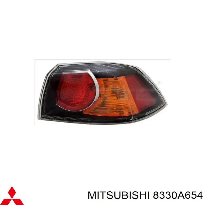 Фара задняя правая внешняя Mitsubishi 8330A654 цена, от 60.98 USD