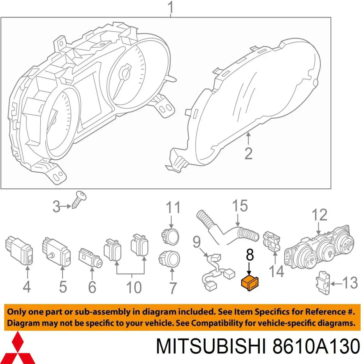  Mitsubishi 8610A130 цена, от 63.35 USD