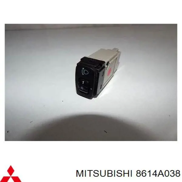 8614A038 Mitsubishi botão (regulador de corretor das luzes)
