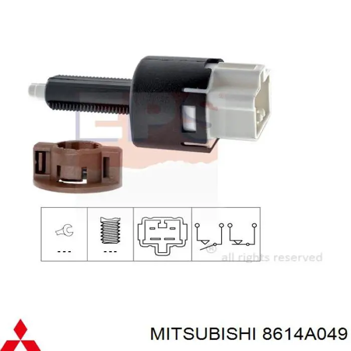 8614A049 Mitsubishi датчик включения стопсигнала
