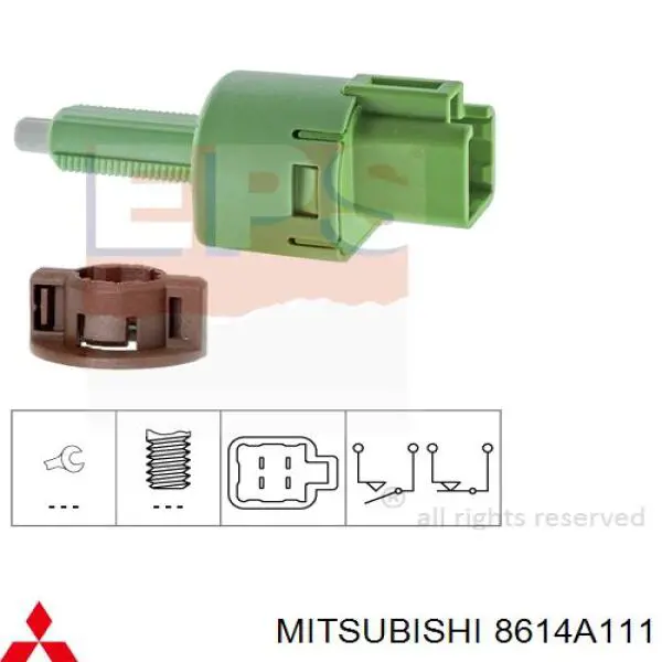 8614A111 Mitsubishi sensor de ativação do sinal de parada