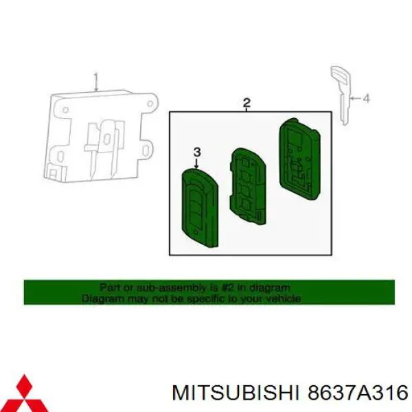  8637A316 Mitsubishi