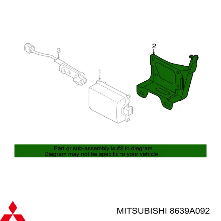  Mitsubishi 8639A092 цена, от 12.10 USD