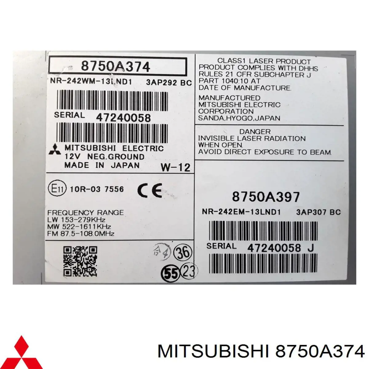  Mitsubishi 8750A374 цена, от 149.39 USD