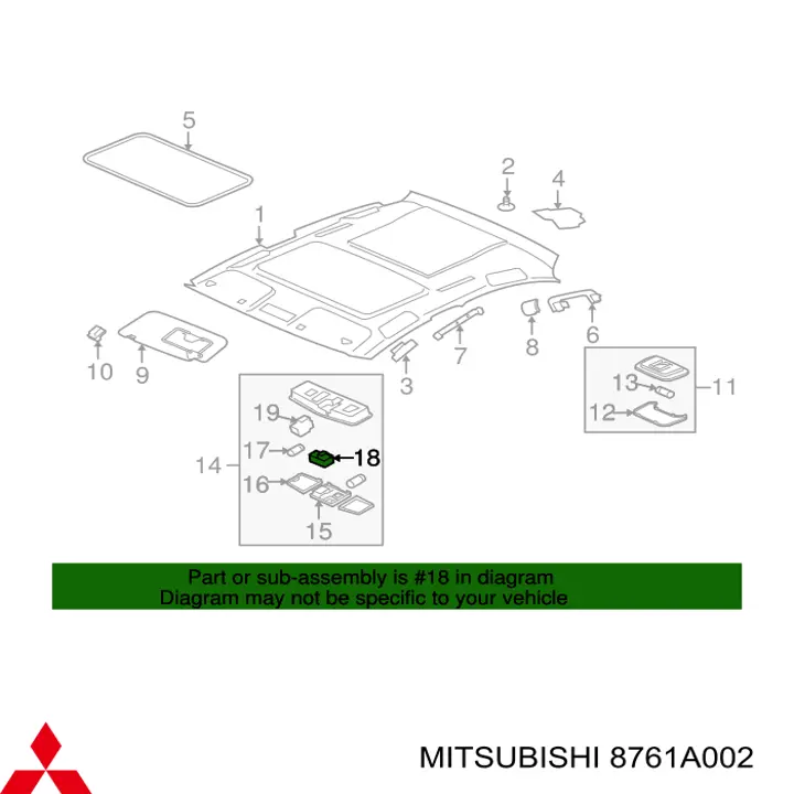  8761A002 Mitsubishi