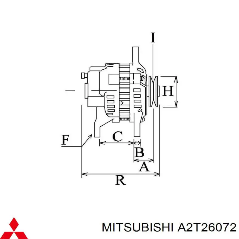 Генератор A2T26072 Mitsubishi