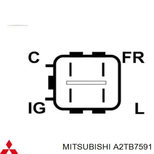 Генератор A2TB7591 Mitsubishi