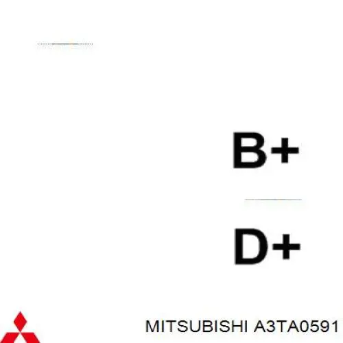 Автомобильный генератор Mitsubishi A3TA0591 цена, от 153.20 USD