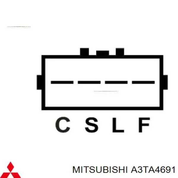 Автомобильный генератор Mitsubishi A3TA4691 цена, от 158.28 USD