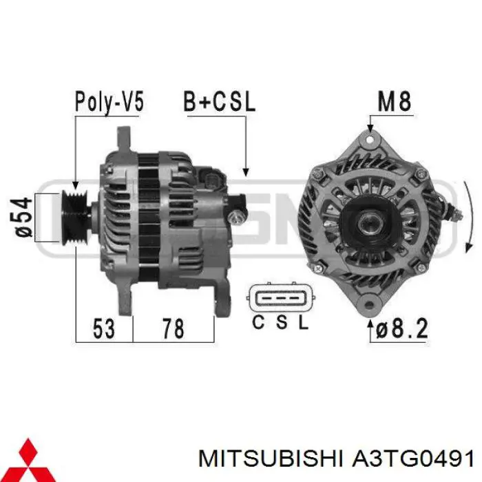 Генератор автомобиля AS/Auto Storm A5060
