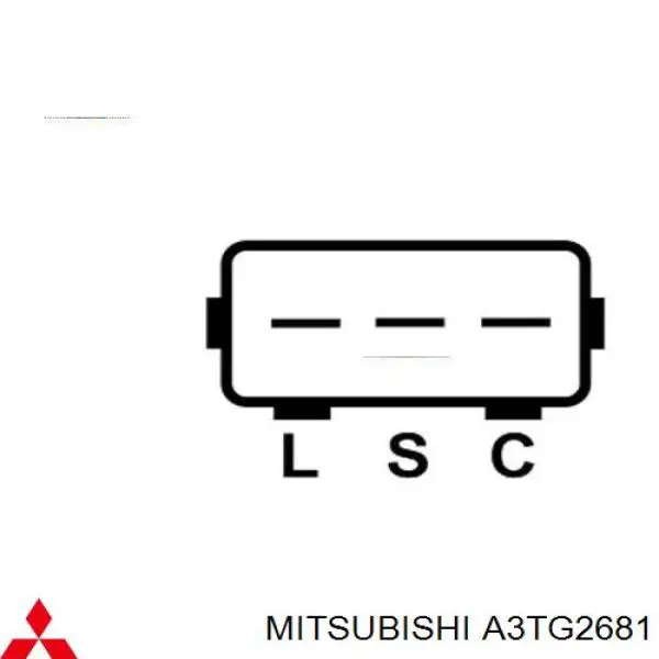 A3TG2681 Mitsubishi генератор