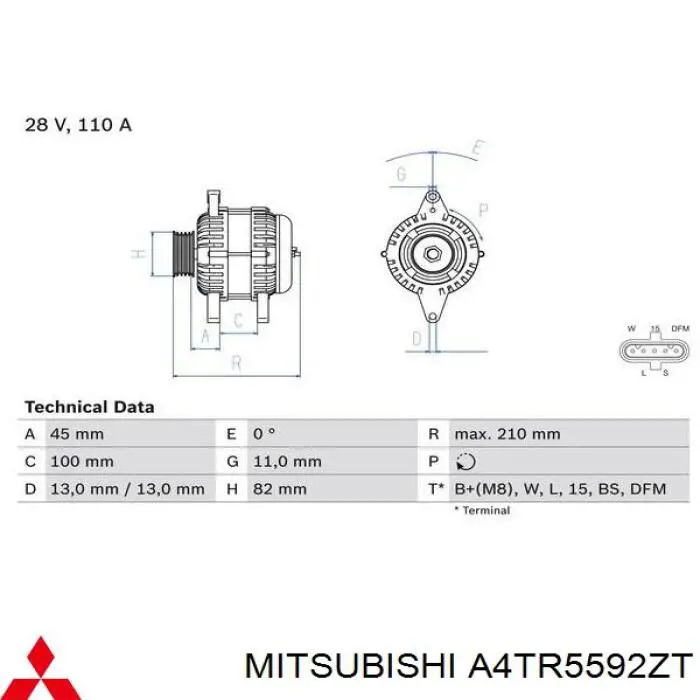 Автомобильный генератор MSG Rebuilding CA1883IR цена, от 105.80 USD