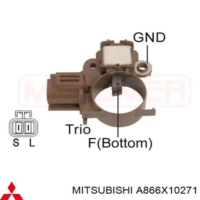 A866X10271 Mitsubishi реле-регулятор генератора (реле зарядки)
