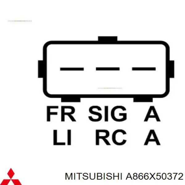 Реле генератора A866X50372 Mitsubishi