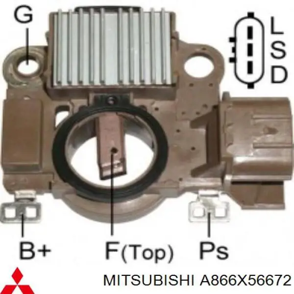 Реле генератора A866X56672 Mitsubishi