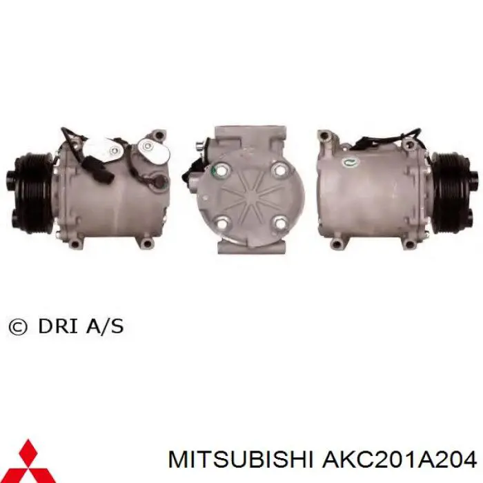 AKC200A204B Mitsubishi компрессор кондиционера