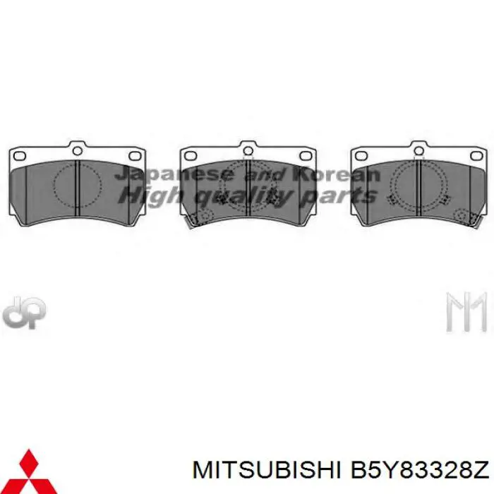 Передние тормозные колодки B5Y83328Z Mitsubishi