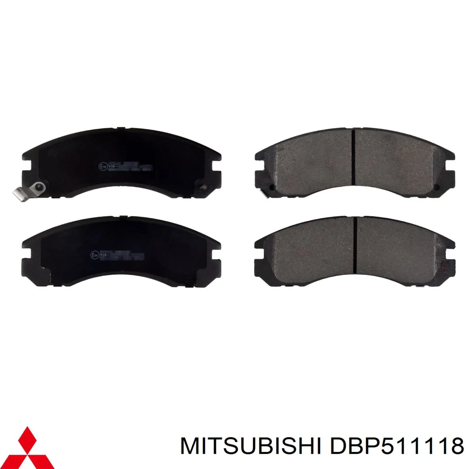DBP511118 Mitsubishi передние тормозные колодки