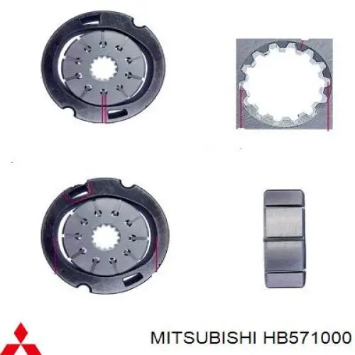 Насос ГУР HB571000 Mitsubishi