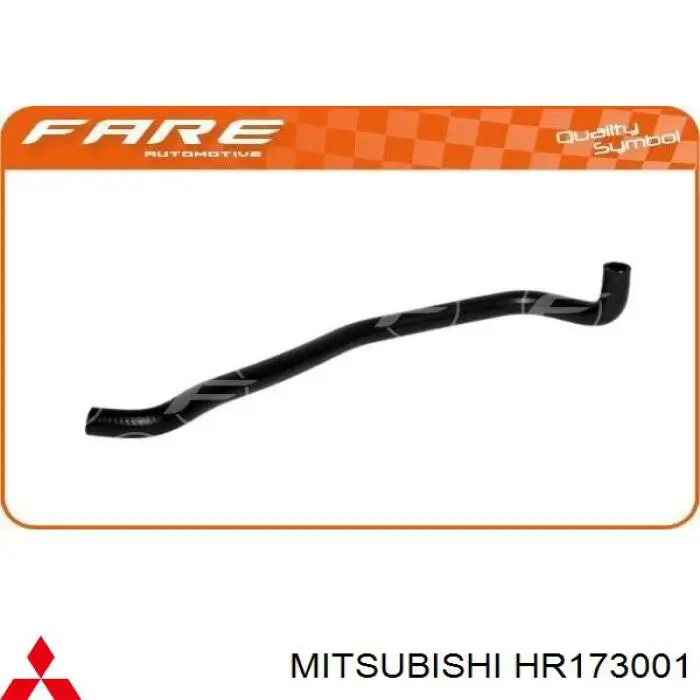 Патрубок радиатора HR173001 Mitsubishi