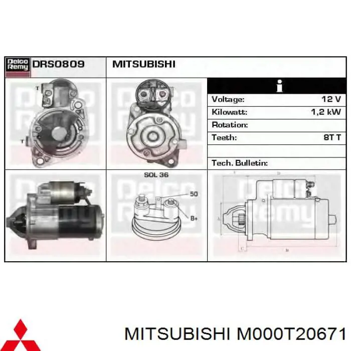 Стартер JS1313 REMA-PARTS