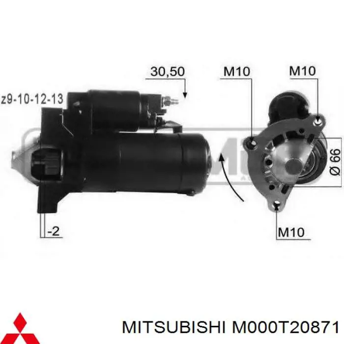 M000T20871 Mitsubishi motor de arranco