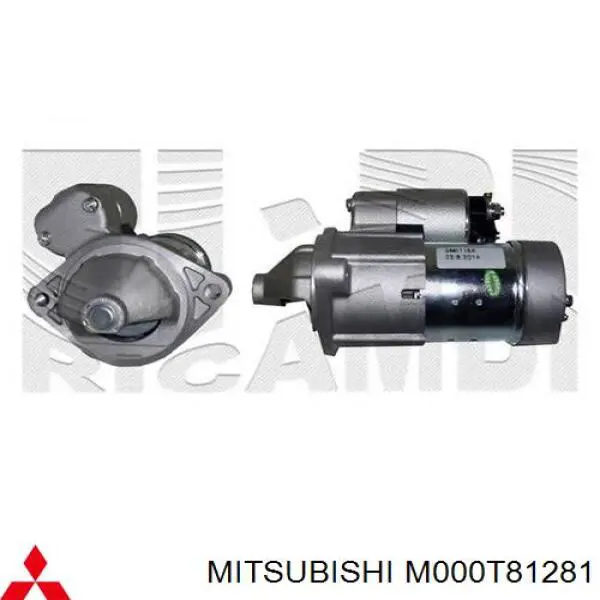 Стартер Mitsubishi M000T81281 цена, от 40.80 USD