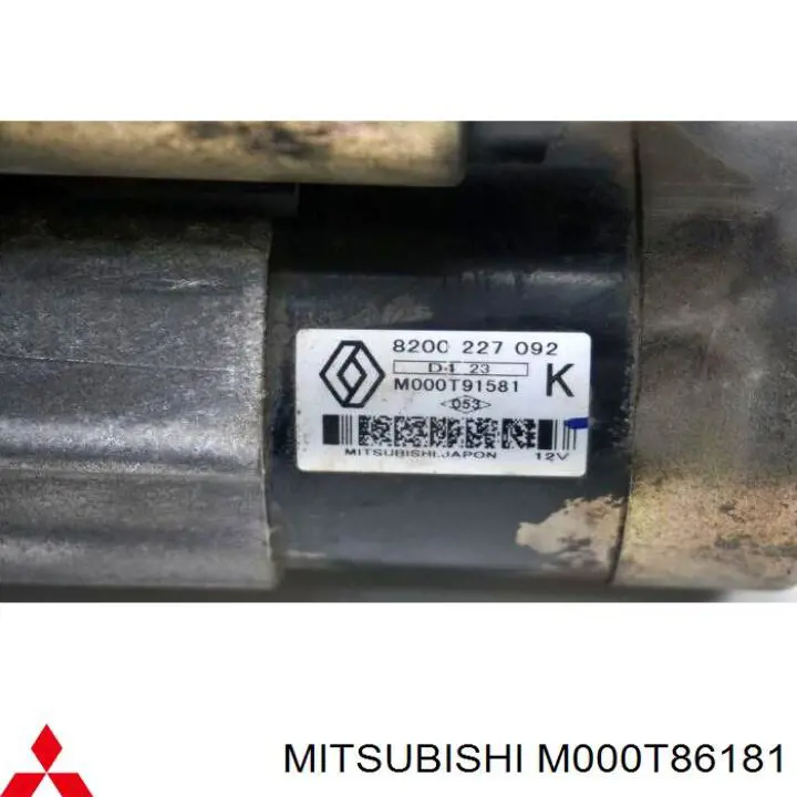 M000T86181 Mitsubishi Стартер автомобиля