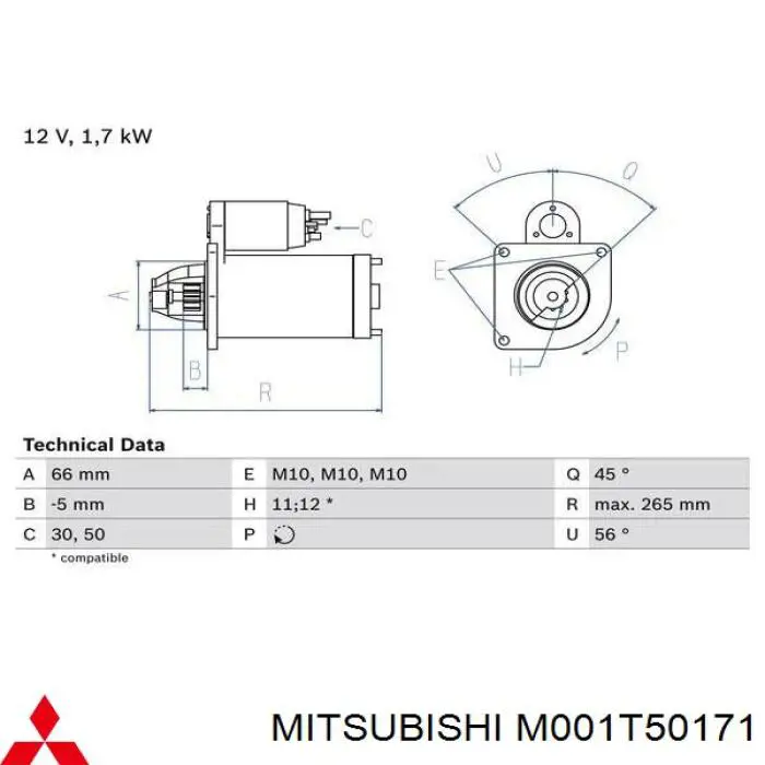 Стартер Magneti Marelli MQS373 цена, от 108.99 USD