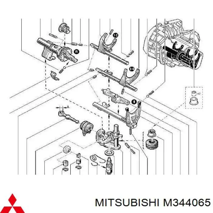 ミッチ出品ページ M851336 Mitsubishi Шток переключения передач КПП