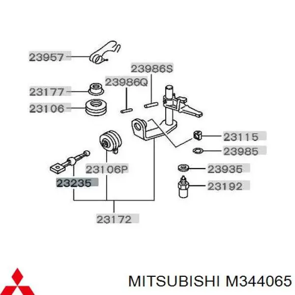 M851336 Mitsubishi Шток переключения передач КПП