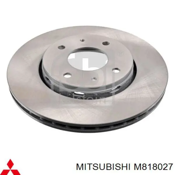 M818027 Mitsubishi диск тормозной передний