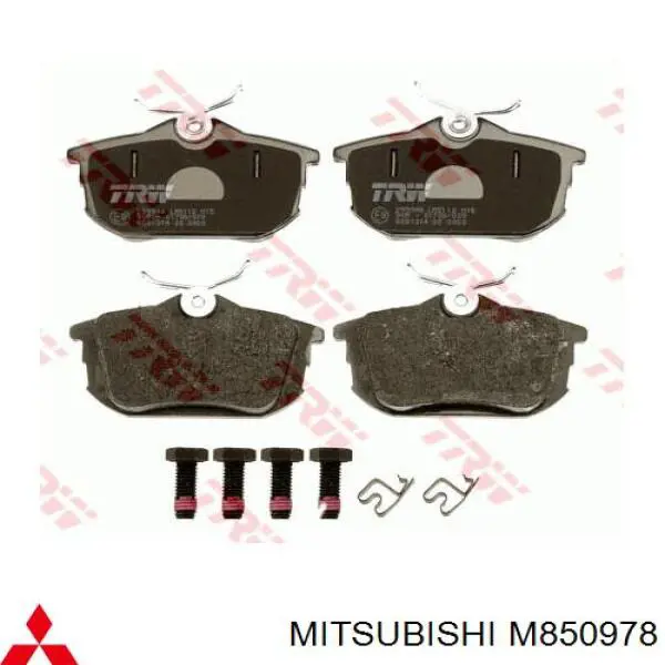 Колодки тормозные задние дисковые MITSUBISHI M850978