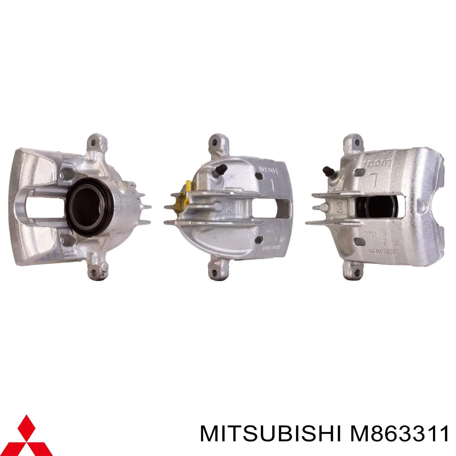 M863311 Mitsubishi суппорт тормозной передний левый