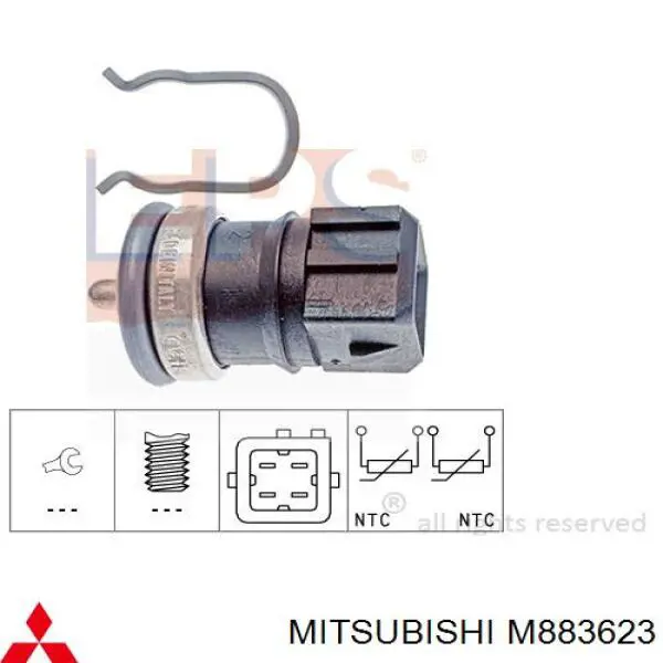 M883623 Mitsubishi датчик температуры охлаждающей жидкости