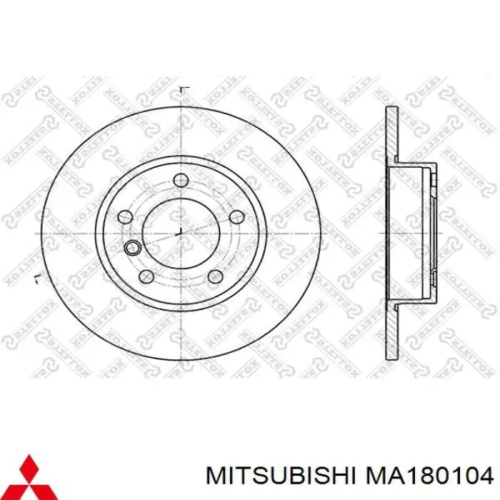Тормозной барабан Митсубиси Спэйс-Вагон N3W, N4W (Mitsubishi Space Wagon)