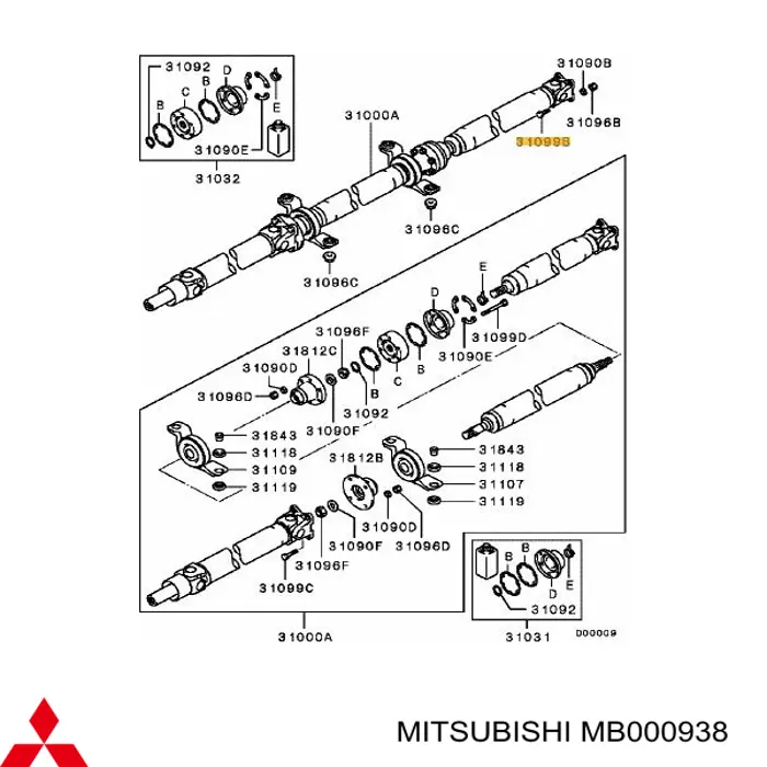 MB000938 Mitsubishi 