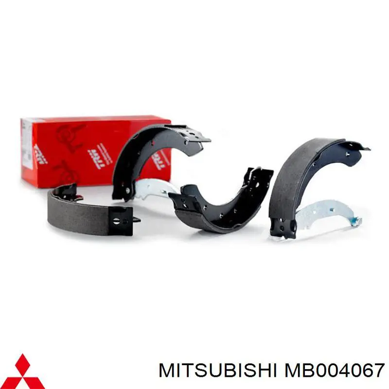 Задние барабанные колодки MB004067 Mitsubishi