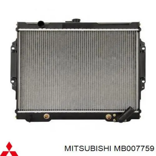 Радиатор MB007759 Mitsubishi