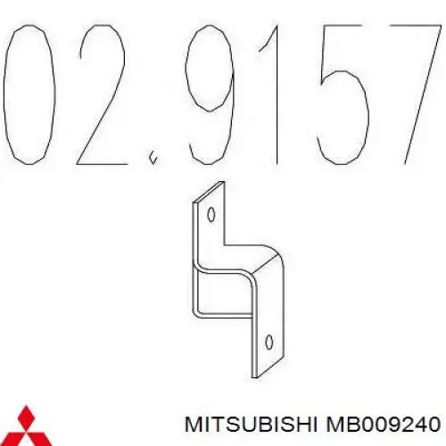 Подушка глушителя MMB612210 Mitsubishi