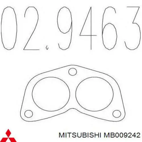 Прокладки выхлопной системы Mitsubishi MB009242 цена, от 1.97 USD