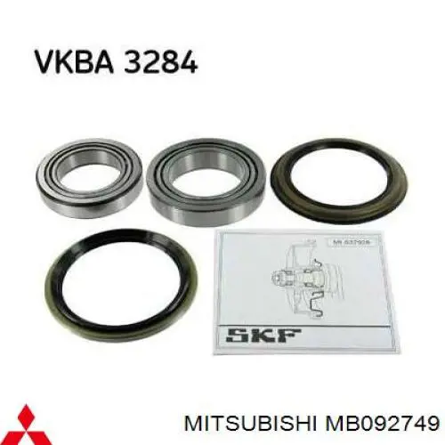 Купить MB092749 Mitsubishi Подшипник передней ступицы