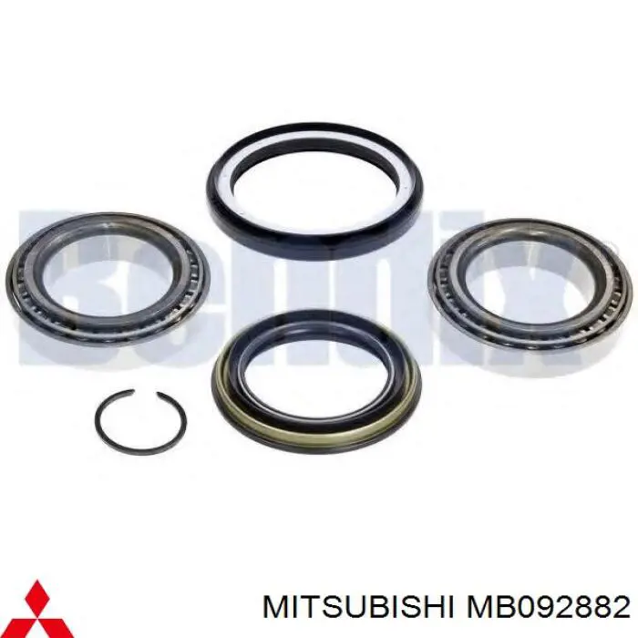 MB092882 Mitsubishi кольцо стопорное подшипника передней ступицы